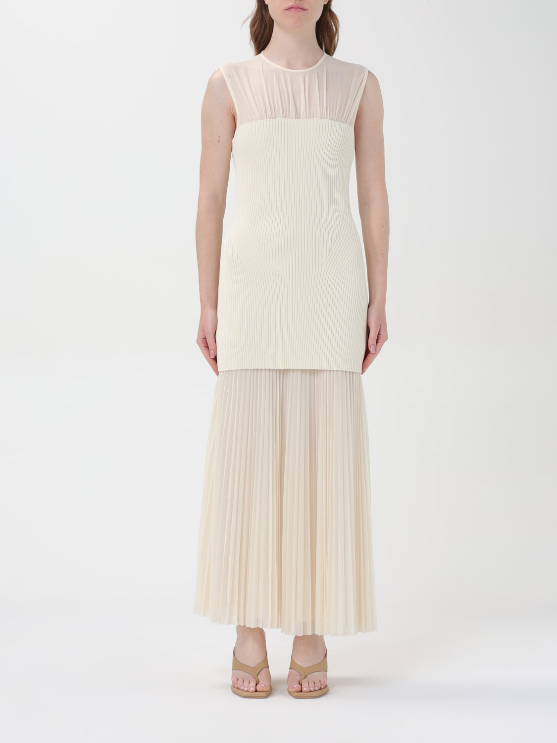 PROENZA SCHOULER DRESS: Dress woman Proenza Schouler, Ecru - Img 1