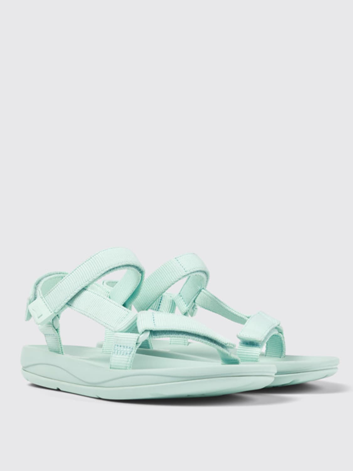 シューズ・サンダルその他 CAMPER Woman Flat sandals Blue K200958-024 MATCH 0 Camper Outlet: Flat sandals woman - Blue | Camper flat