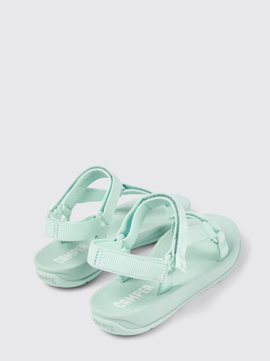 シューズ・サンダルその他 CAMPER Woman Flat sandals Blue K200958-024 MATCH 0 Camper Outlet: Flat sandals woman - Blue | Camper flat