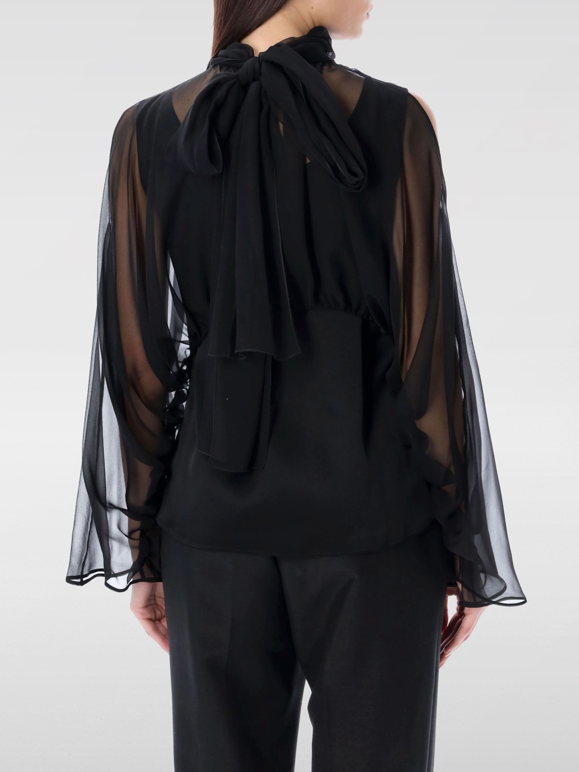 ALBERTA FERRETTI TOP: Shirt woman Alberta Ferretti, Black - Img 2