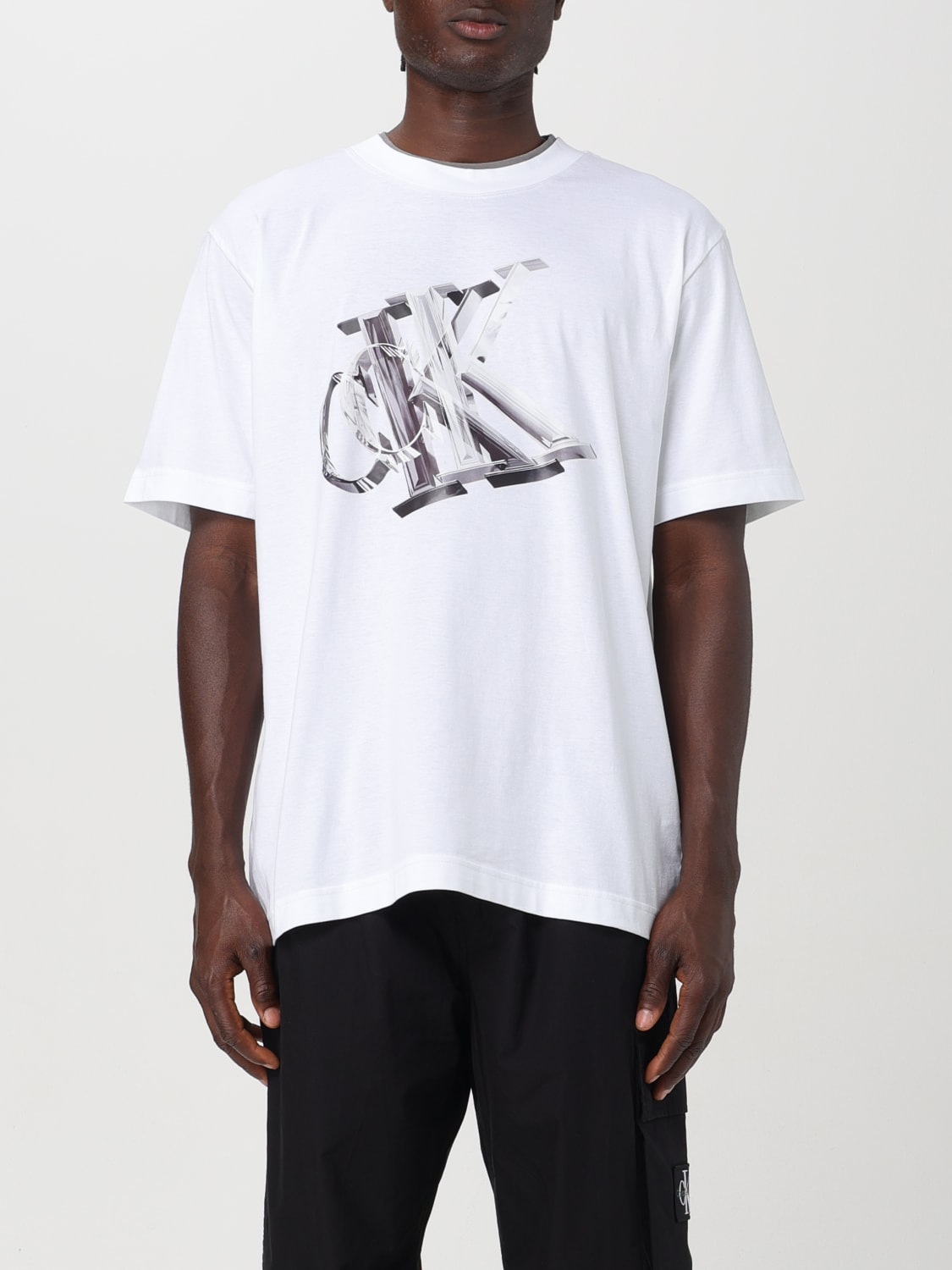 CALVIN KLEIN T-SHIRT: T-shirt men Ck Jeans, White - Img 1