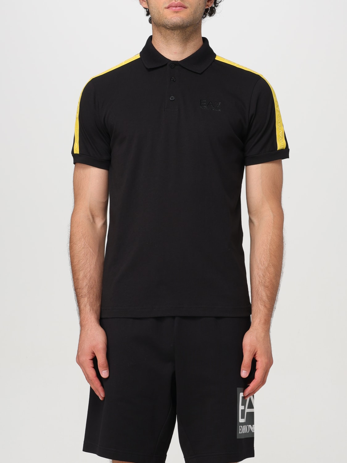 EA7 POLO SHIRT: Polo shirt men Ea7, Black 1 - Img 1