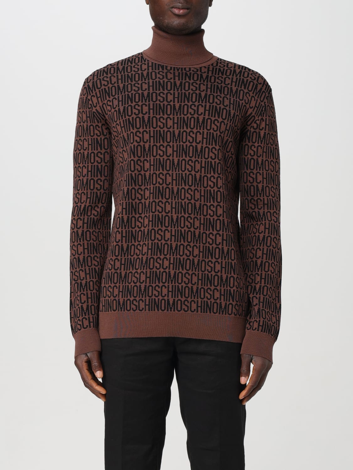 MOSCHINO COUTURE SWEATER: Sweater men Moschino Couture, Brown - Img 1