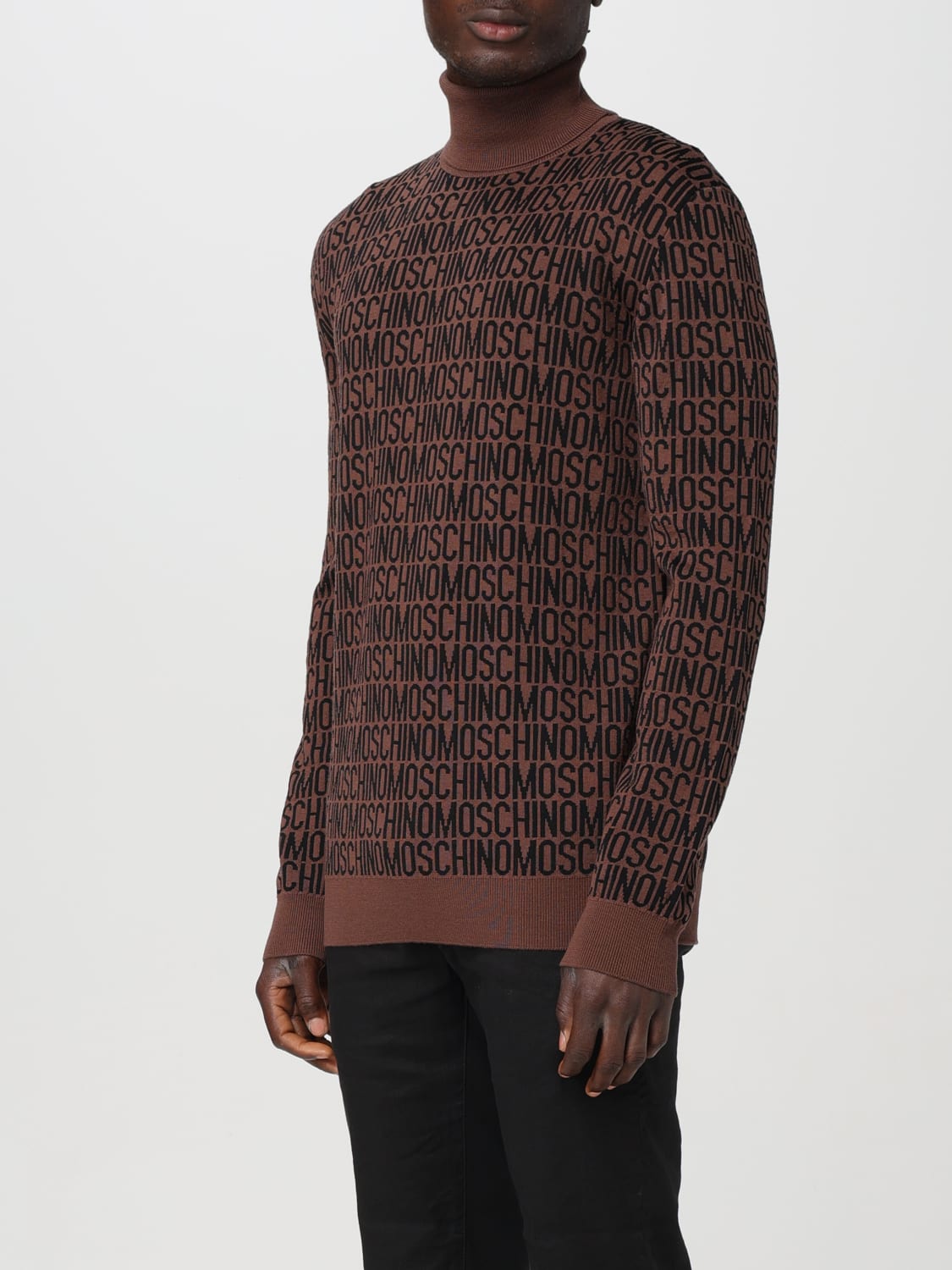 MOSCHINO COUTURE SWEATER: Sweater men Moschino Couture, Brown - Img 3