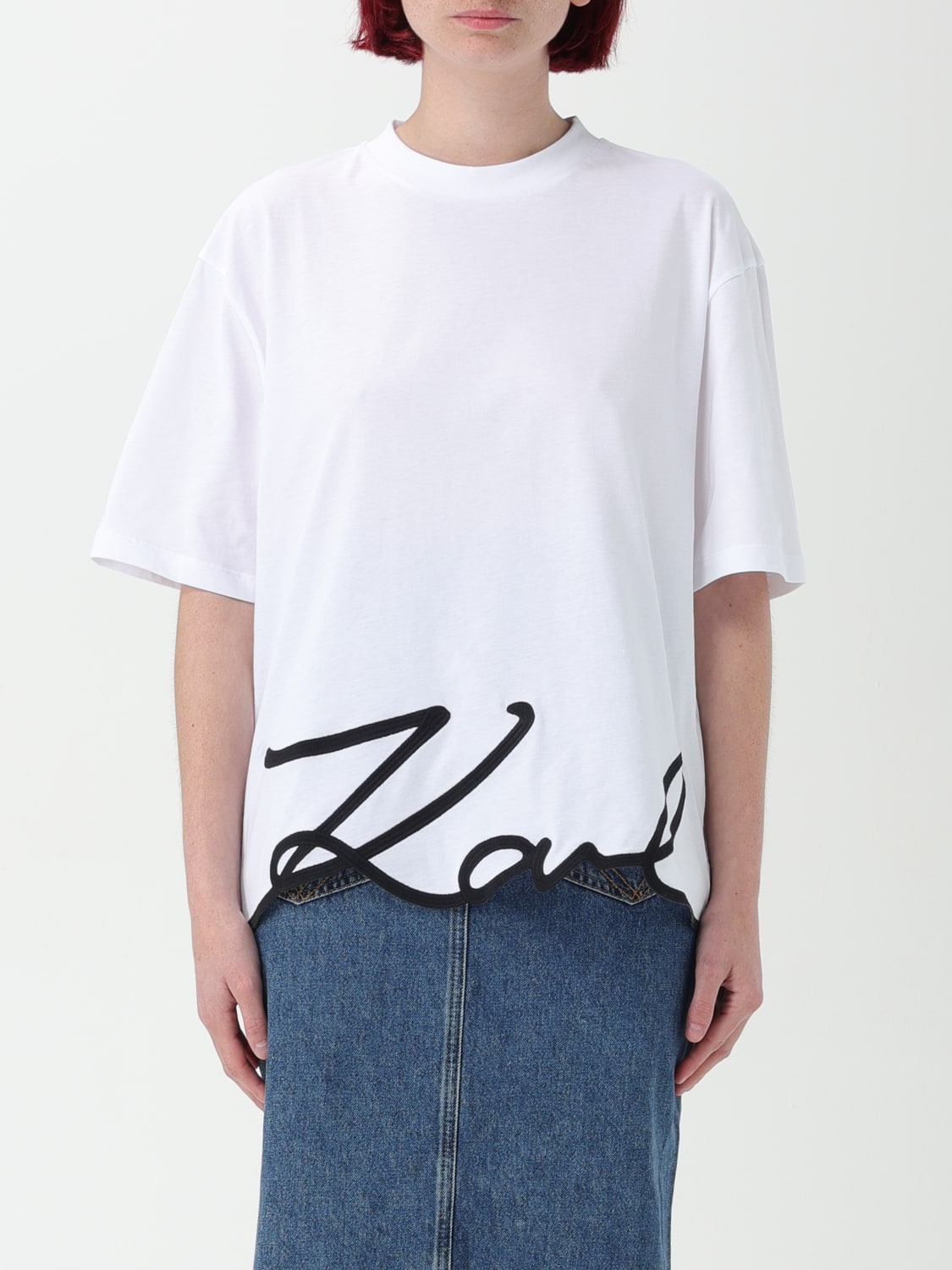 KARL LAGERFELD Tシャツ: Tシャツ レディース Karl Lagerfeld, ホワイト - Img 1