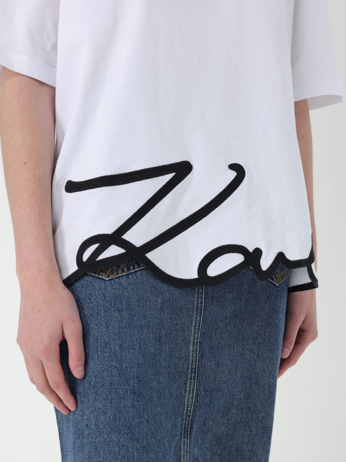 KARL LAGERFELD Tシャツ: Tシャツ レディース Karl Lagerfeld, ホワイト - Img 3