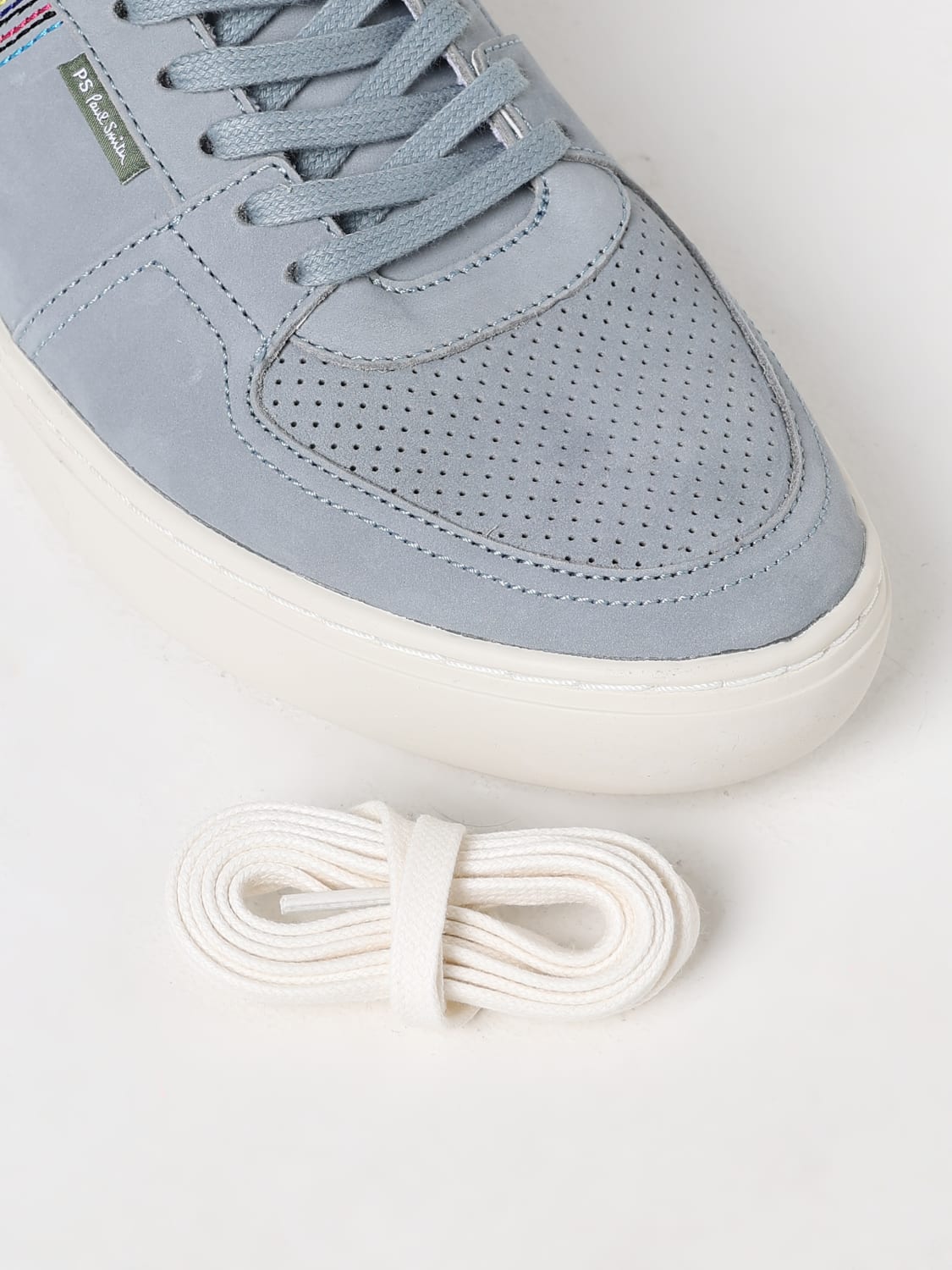 PS PAUL SMITH BASKETS: Baskets homme Ps Paul Smith, Bleu Azur - Img 4