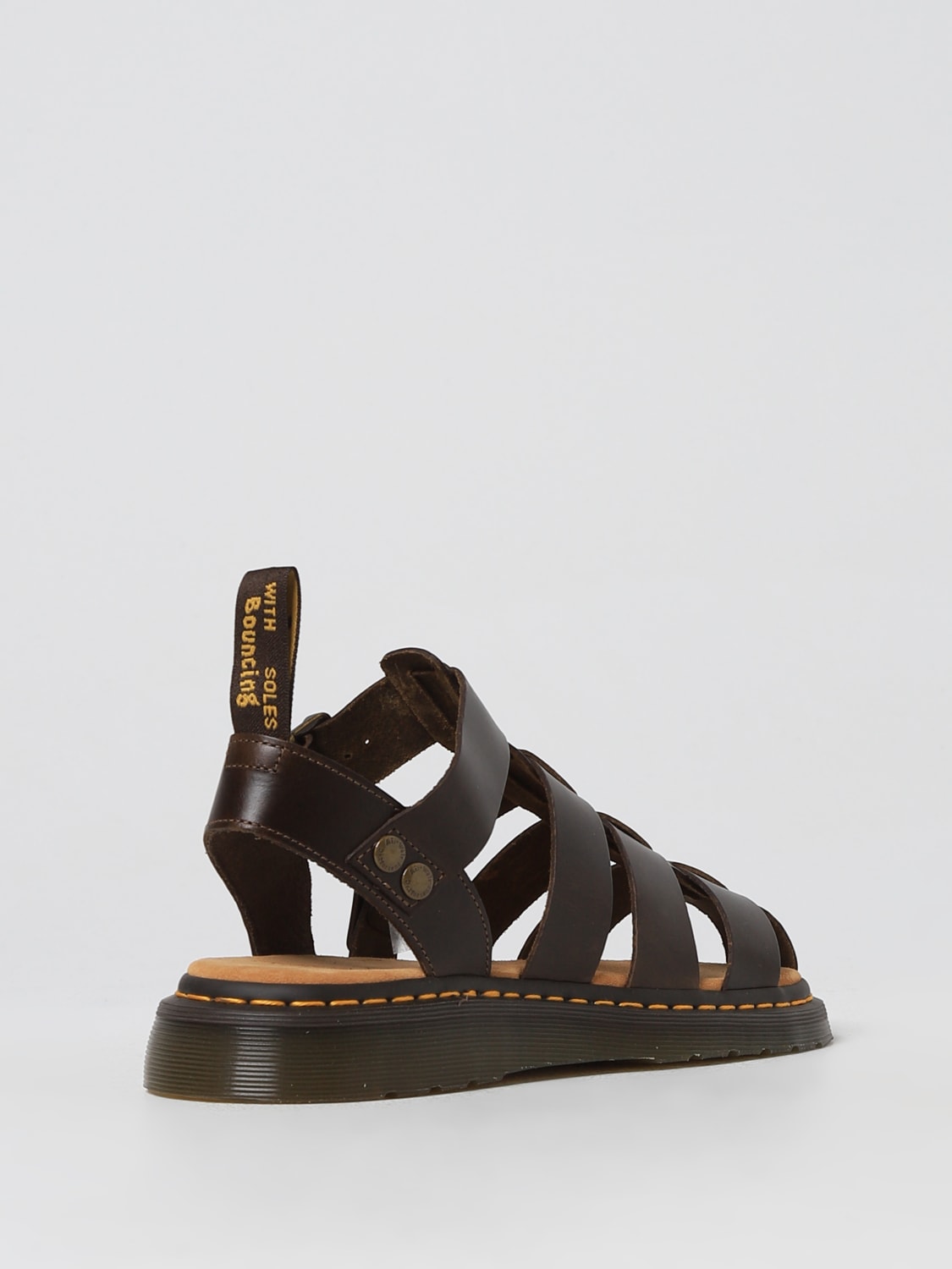 Dr martens sandals brown best sale