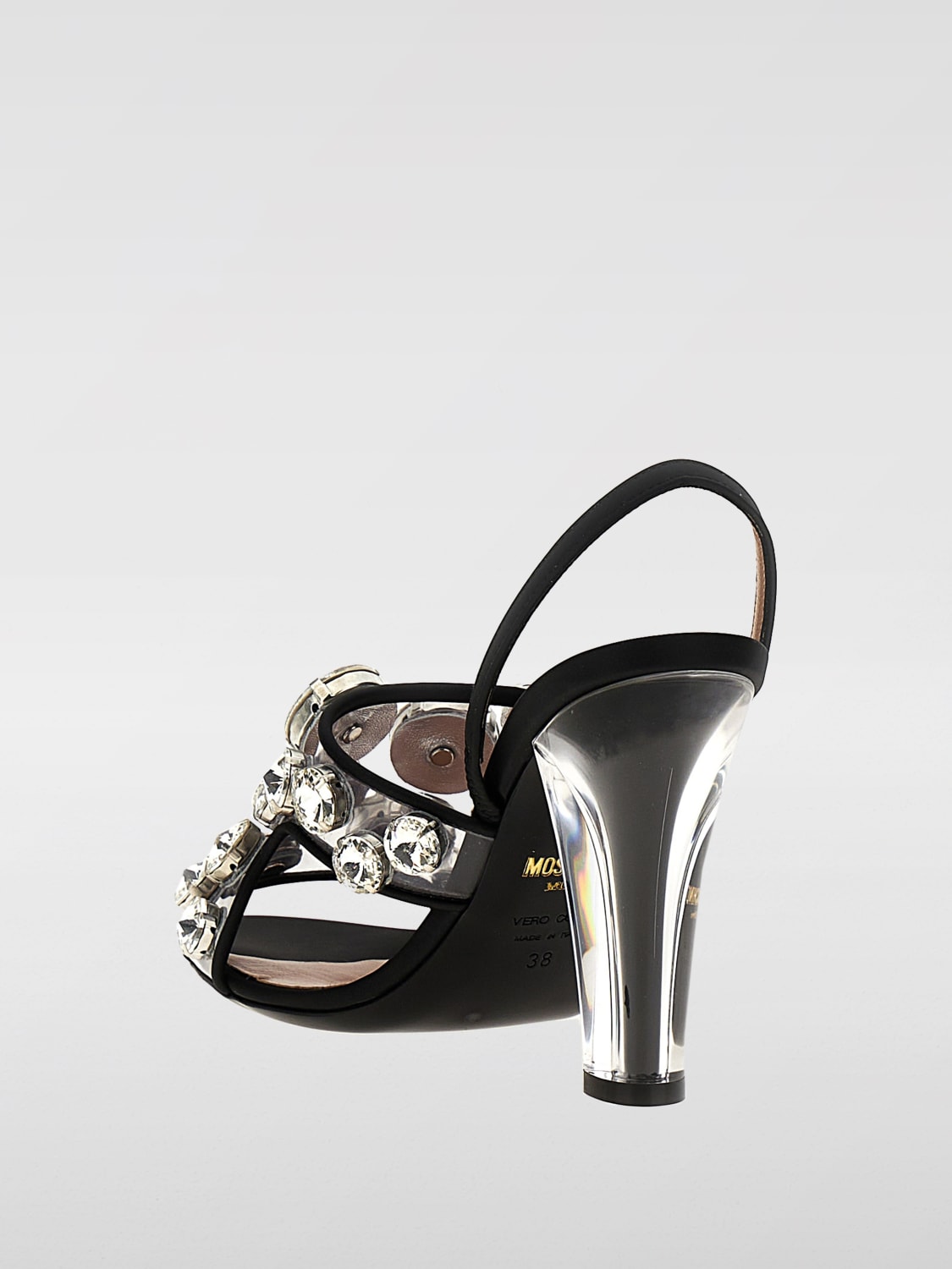 MOSCHINO COUTURE SANDALES À TALONS: Chaussures femme Moschino Couture, Noir - Img 3