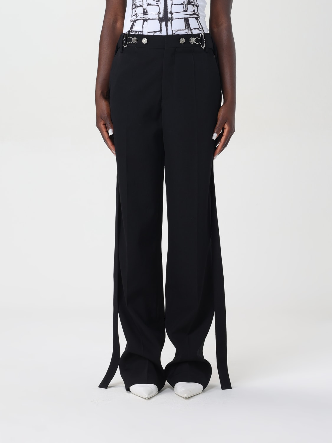 JEAN PAUL GAULTIER PANTS: Pants woman Jean Paul Gaultier, Black - Img 1