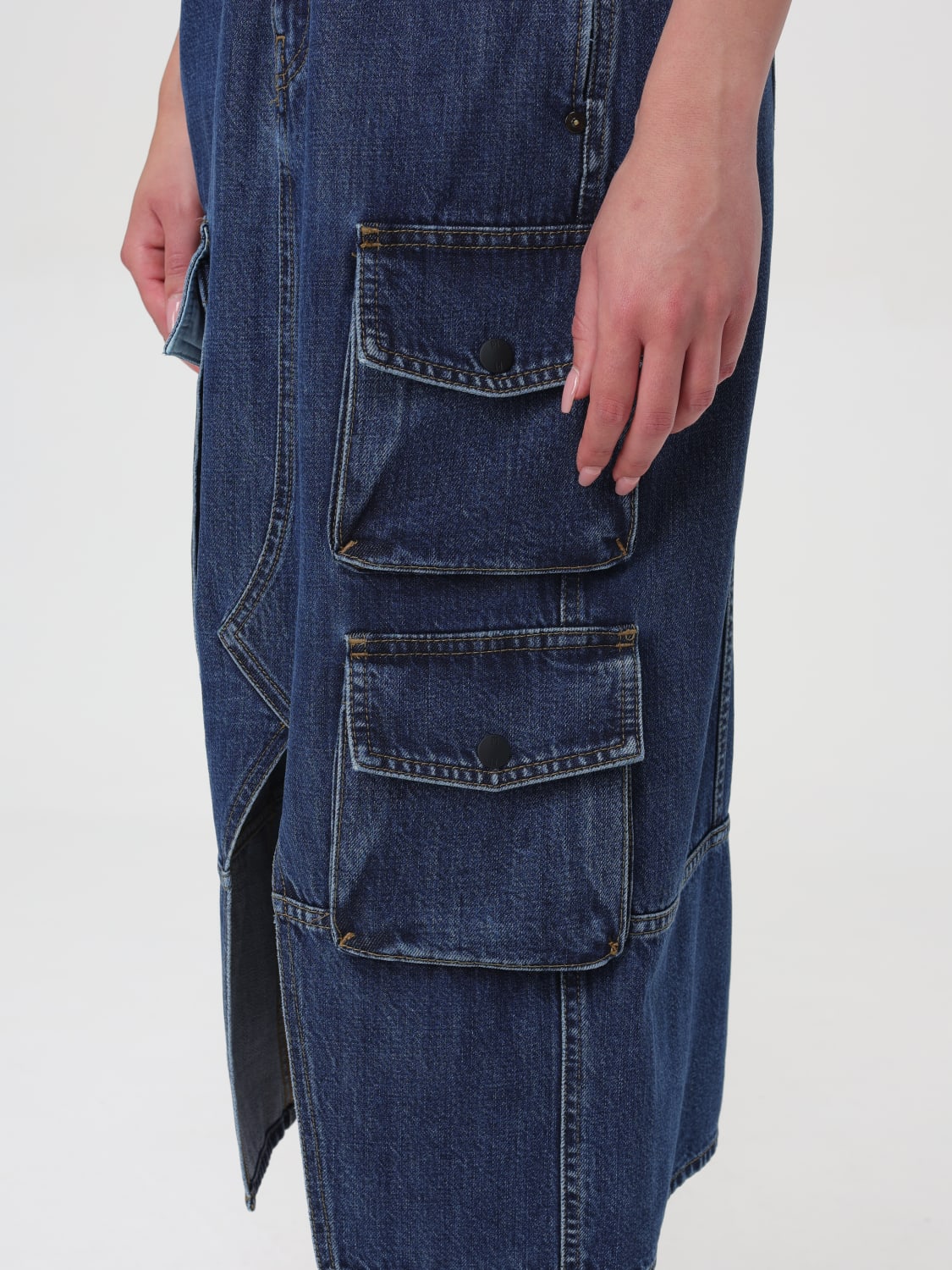 PT TORINO SKIRT: Skirt woman Pt Torino, Blue - Img 3