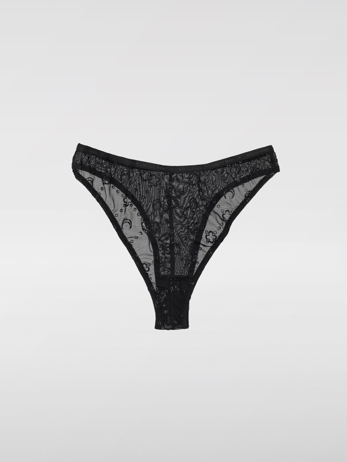 MARINE SERRE LENCERÍA: Lencería mujer Marine Serre, Negro - Img 2