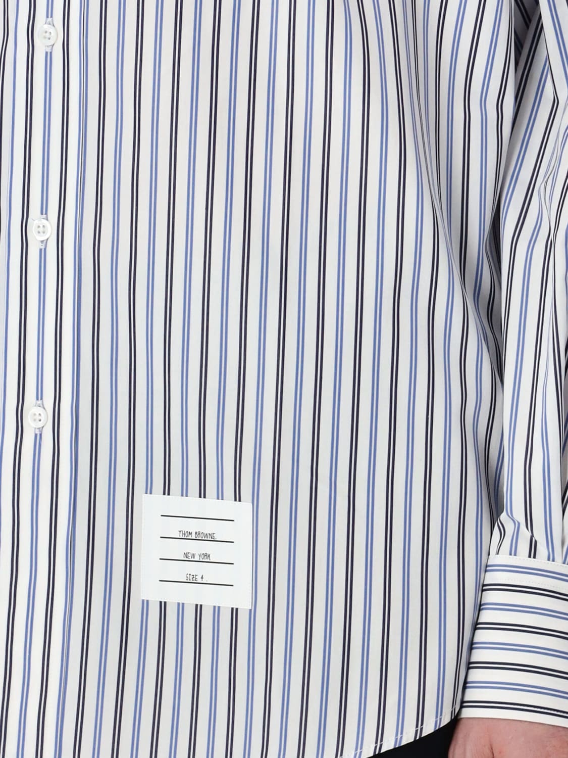 THOM BROWNE シャツ: Tシャツ メンズ Thom Browne, ブルー - Img 3