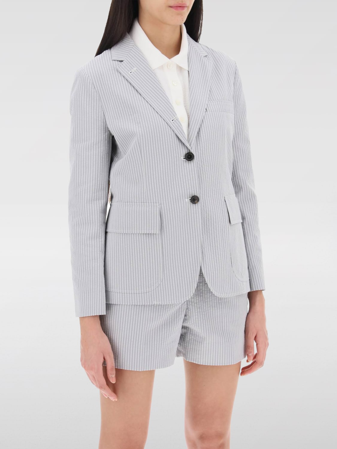 THOM BROWNE BLAZER: Giacca donna Thom Browne, Rigato - Img 1