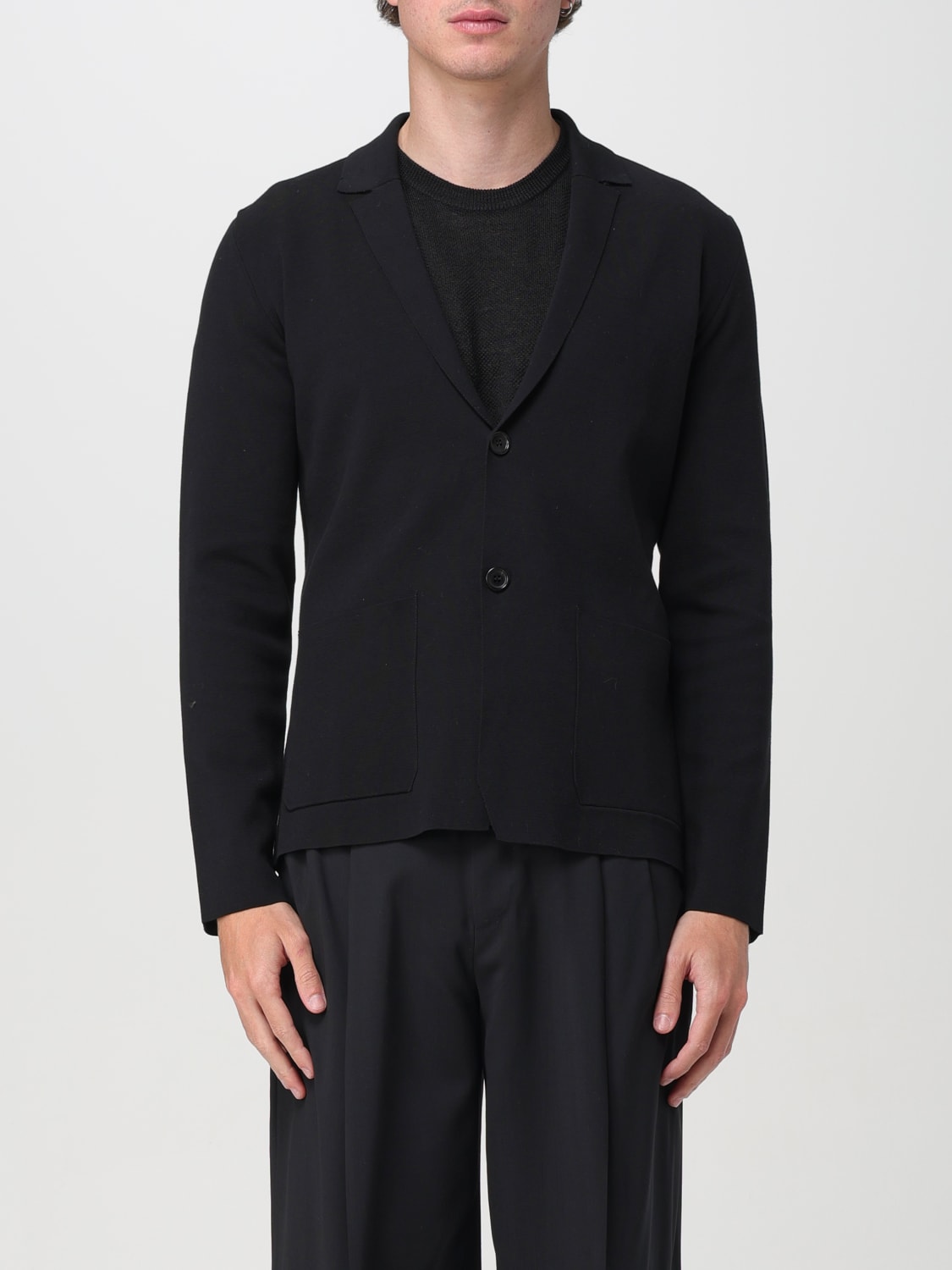 ROBERTO COLLINA BLAZER: Jacket men Roberto Collina, Black - Img 1