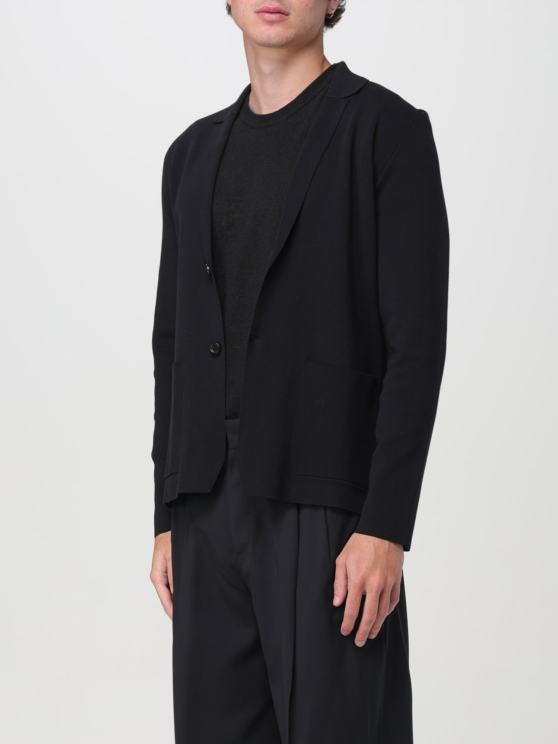 ROBERTO COLLINA BLAZER: Jacket men Roberto Collina, Black - Img 3