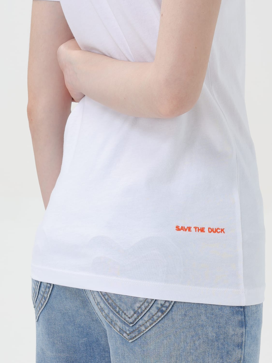 SAVE THE DUCK T-SHIRT: T-shirt woman Save The Duck, White - Img 3