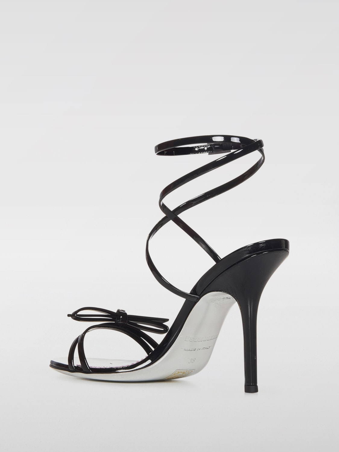 DSQUARED2 HEELED SANDALS: Heeled sandals woman Dsquared2, Black - Img 3