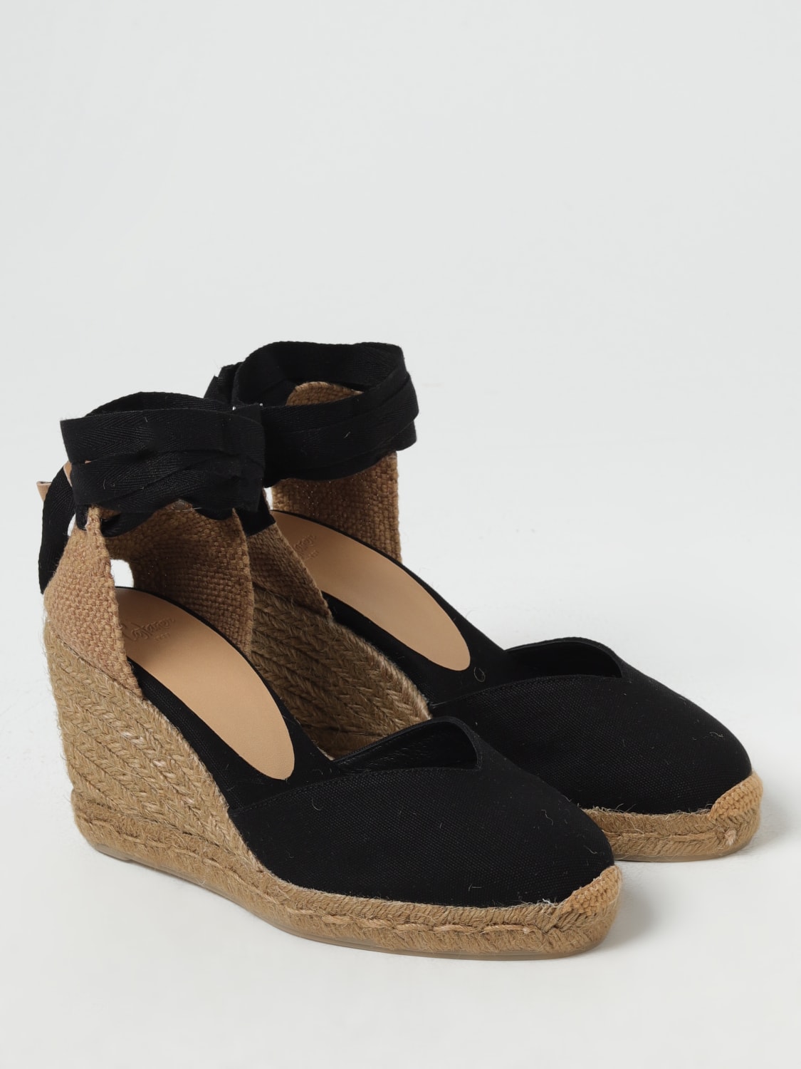 CASTAÑER ESPADRILLAS: Espadrillas Chiara Castañer in canvas di cotone , Nero - Img 2