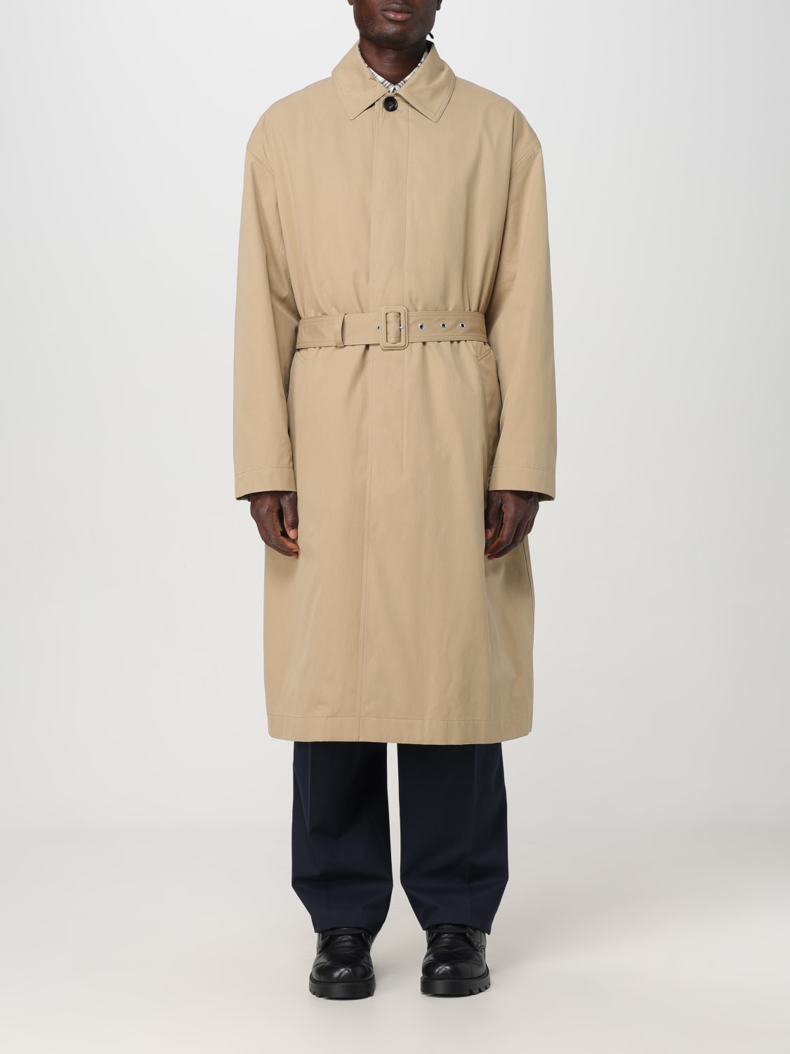 BOTTEGA VENETA TRENCHCOAT: Mantel herren Bottega Veneta, Grau - Img 1