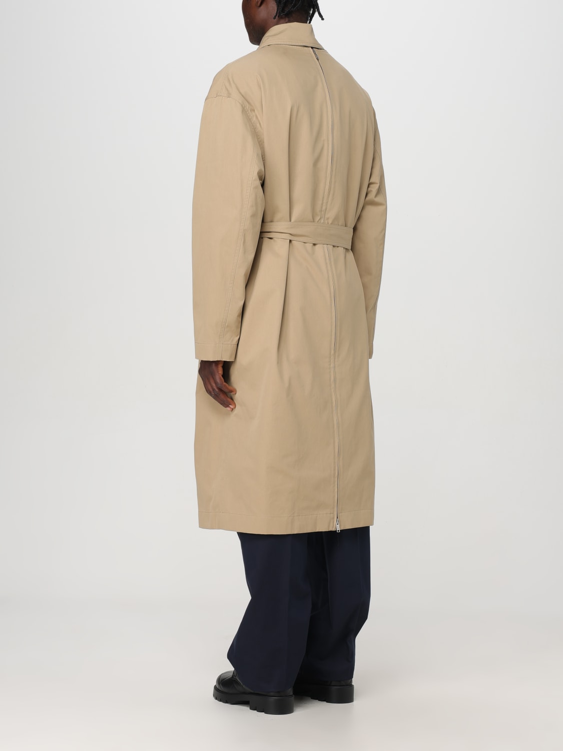 BOTTEGA VENETA TRENCHCOAT: Mantel herren Bottega Veneta, Grau - Img 3