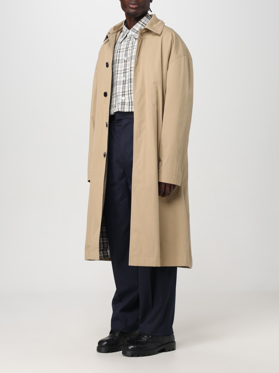 BOTTEGA VENETA TRENCHCOAT: Mantel herren Bottega Veneta, Grau - Img 4