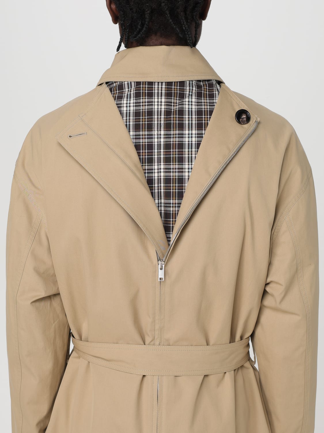 BOTTEGA VENETA TRENCHCOAT: Mantel herren Bottega Veneta, Grau - Img 5