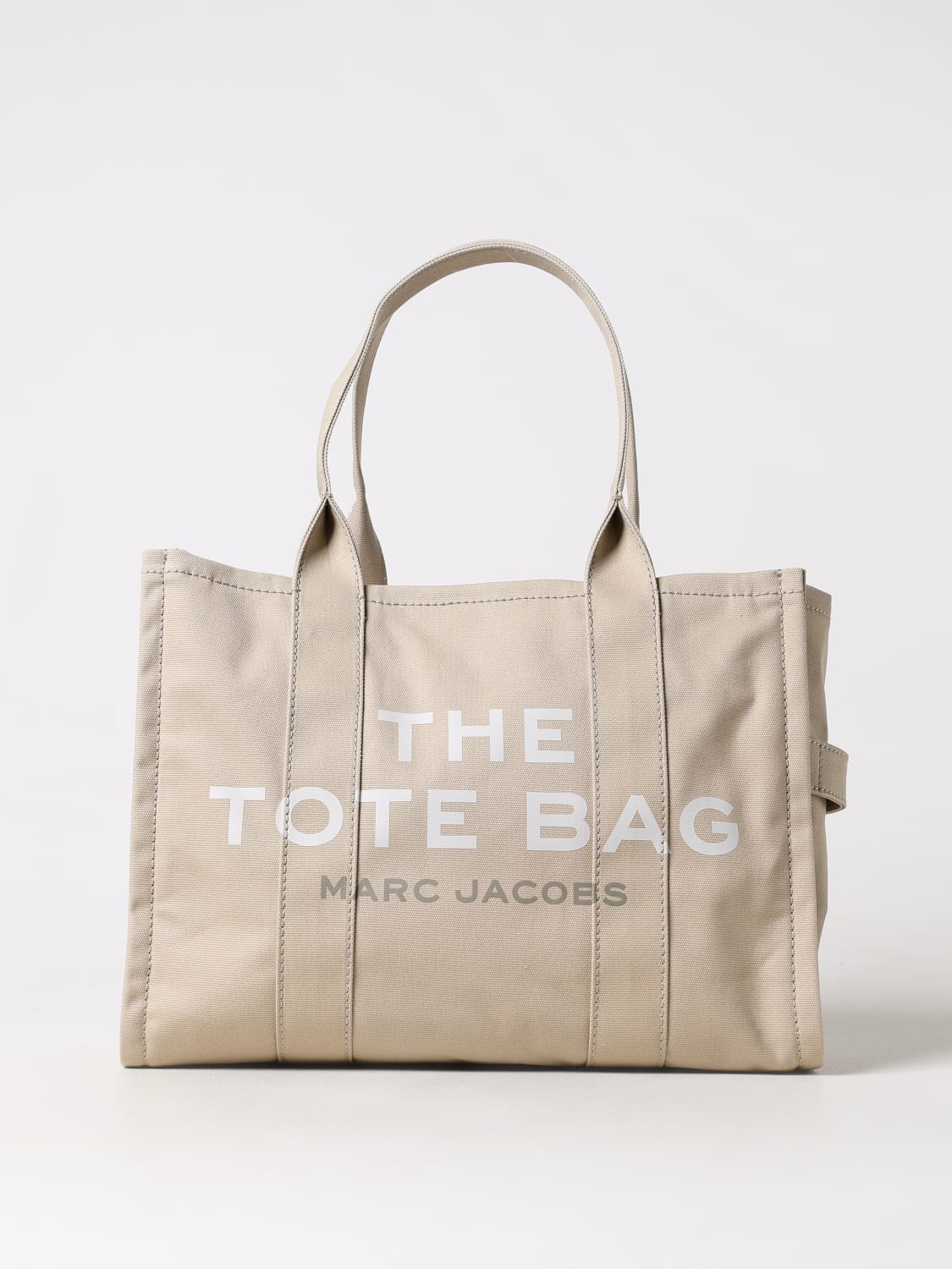 MARC JACOBS BORSE TOTE: Borsa The Large Tote Marc Jacobs in canvas , Beige - Img 1