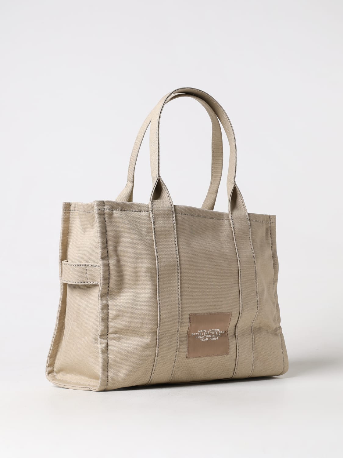 MARC JACOBS BORSE TOTE: Borsa The Large Tote Marc Jacobs in canvas , Beige - Img 2