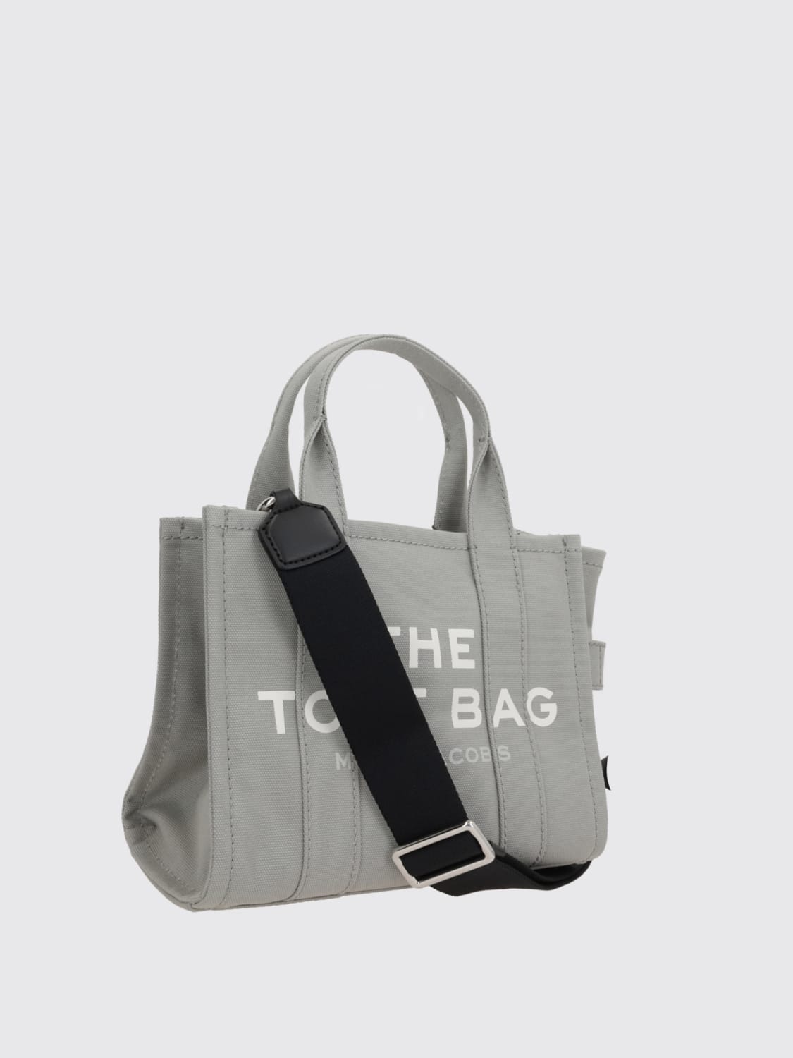 MARC JACOBS BORSA A MANO: Borsa The Mini Traveler Marc Jacobs in canvas , Grigio - Img 3