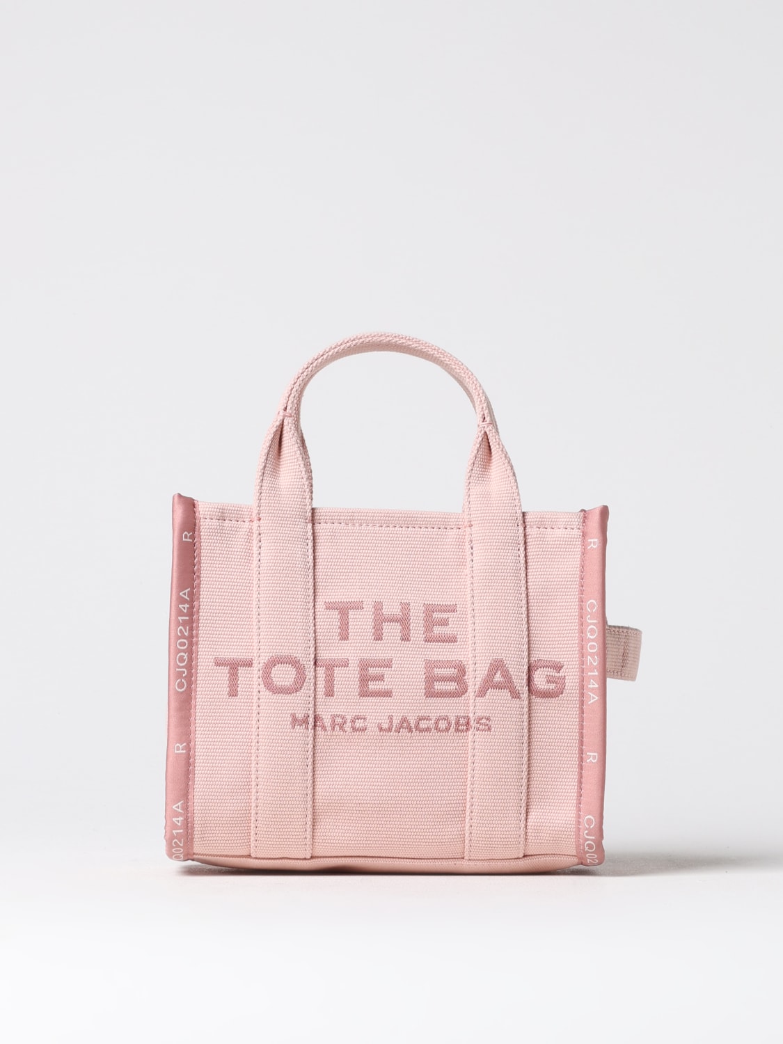 MARC JACOBS BORSE TOTE: Borsa The Small Tote Marc Jacobs in canvas , Rosa - Img 1