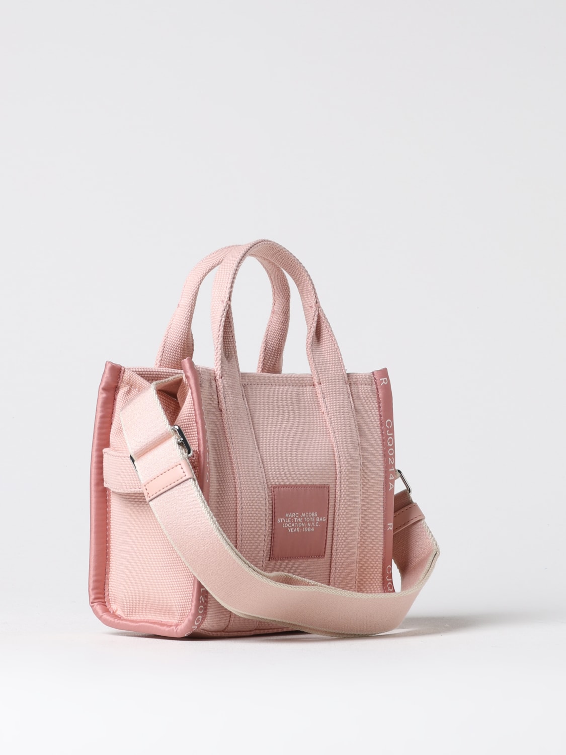 MARC JACOBS BORSE TOTE: Borsa The Small Tote Marc Jacobs in canvas , Rosa - Img 2