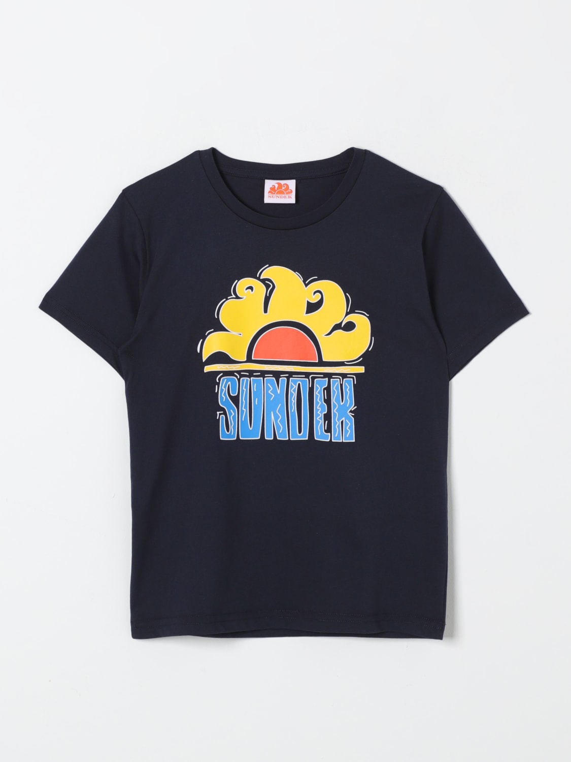 SUNDEK T-SHIRT: T-shirt kids Sundek, Blue - Img 1