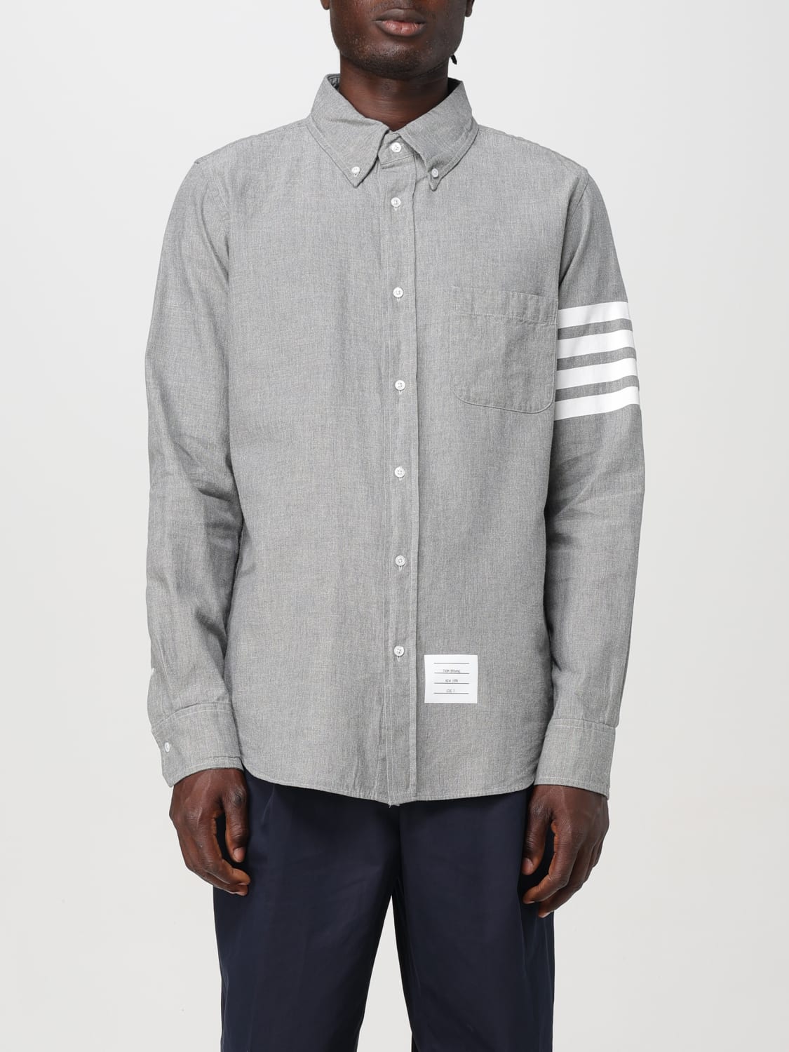 THOM BROWNE SHIRT: Shirt men Thom Browne, Grey - Img 1