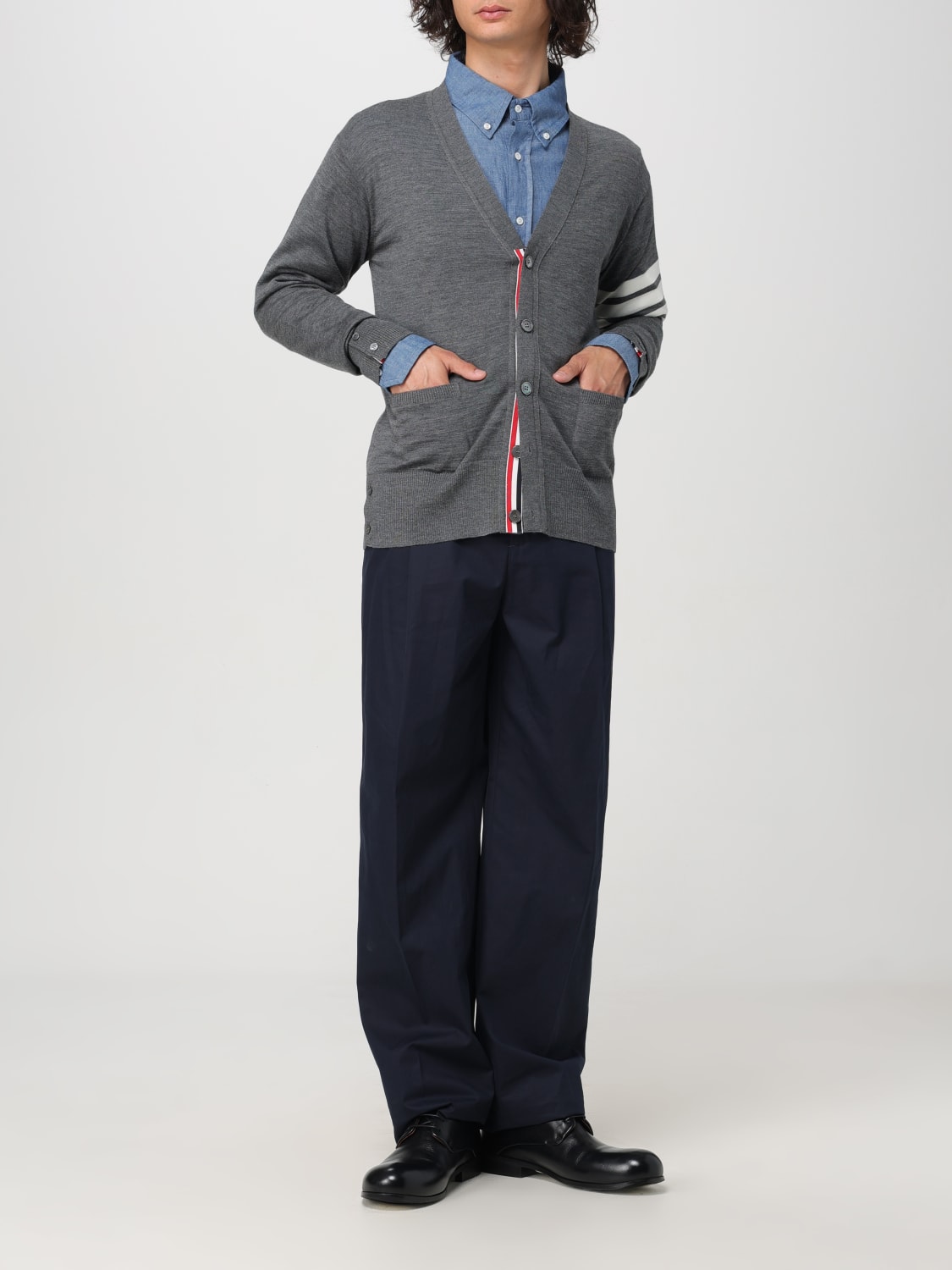 THOM BROWNE HEMD: Hemd herren Thom Browne, Denim - Img 2