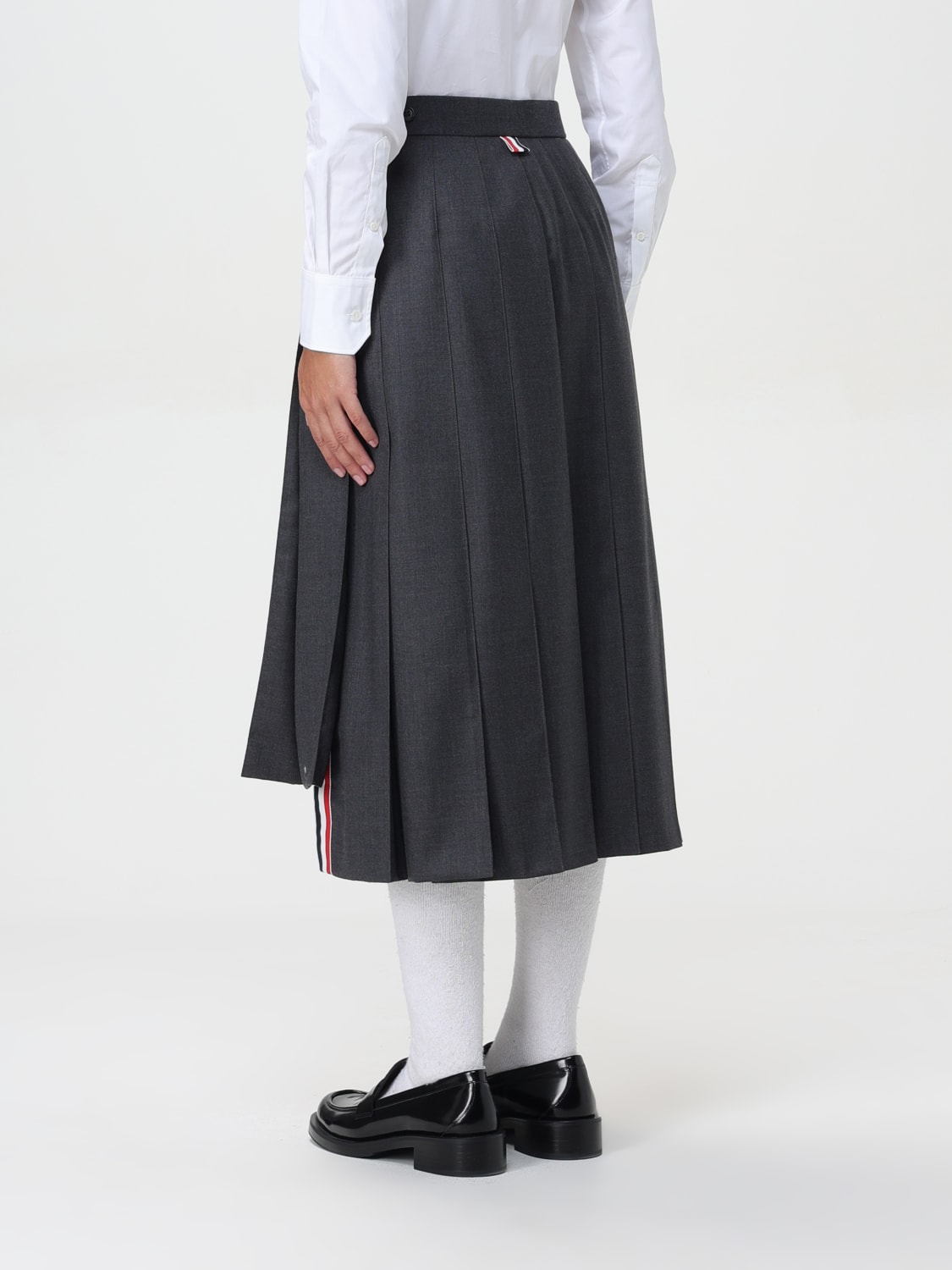 THOM BROWNE 正規品関税込み Woman Skirt Grey FGC400V00626 THOM BROWNE 正規品関税込み Woman Skirt Grey FGC400V00626 025