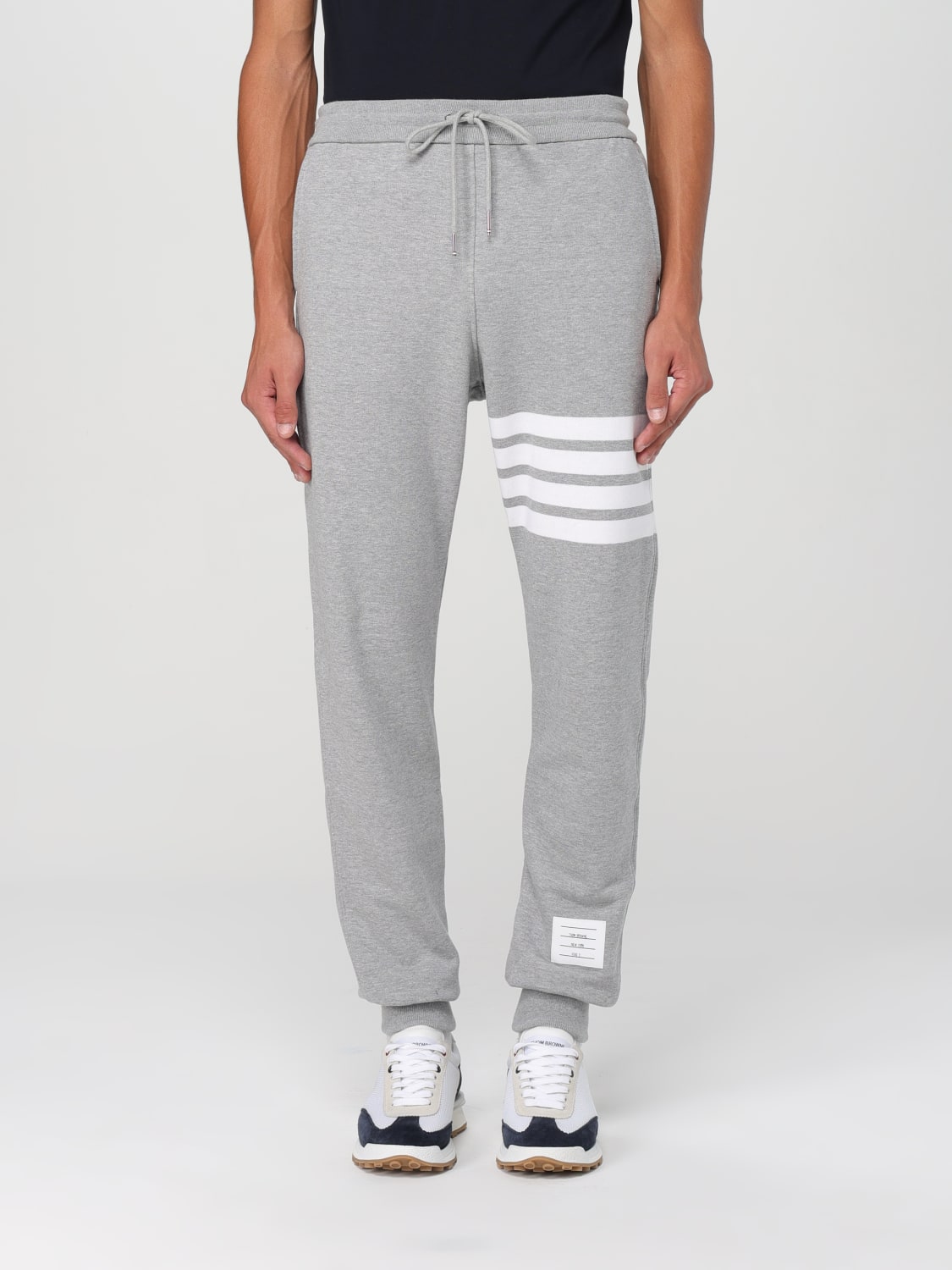 Giglio Pantalone sportivo in cotone 4-bar Thom Browne