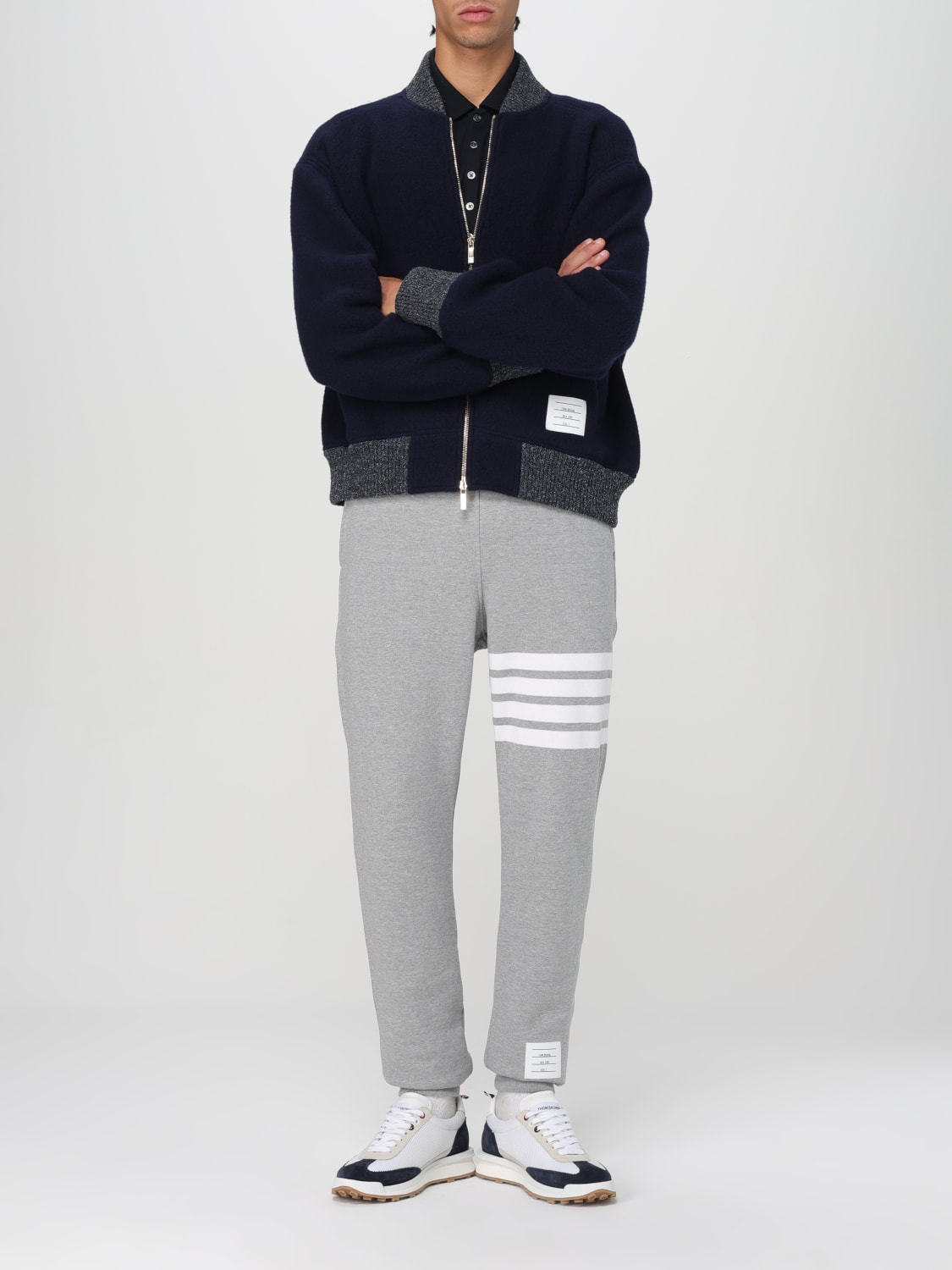 THOM BROWNE PANTS: Sweat men Thom Browne, Grey 1 - Img 2