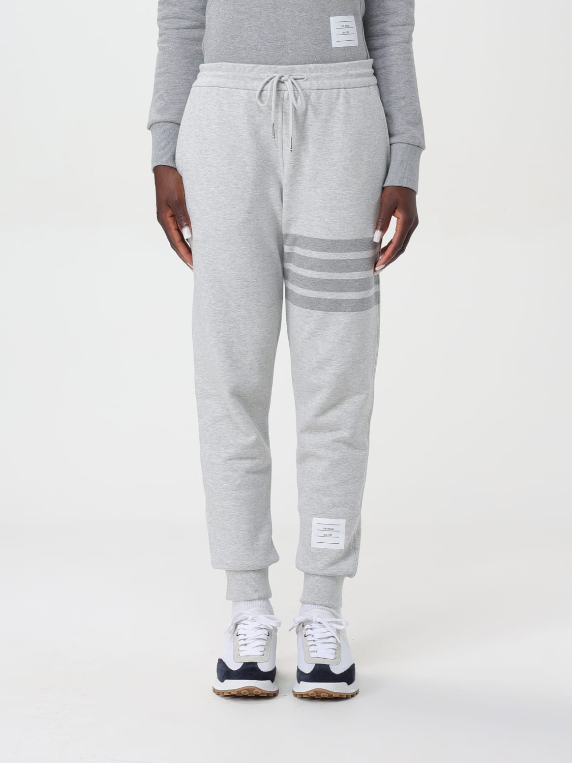 Giglio Pantalone sportivo in cotone 4-bar Thom Browne