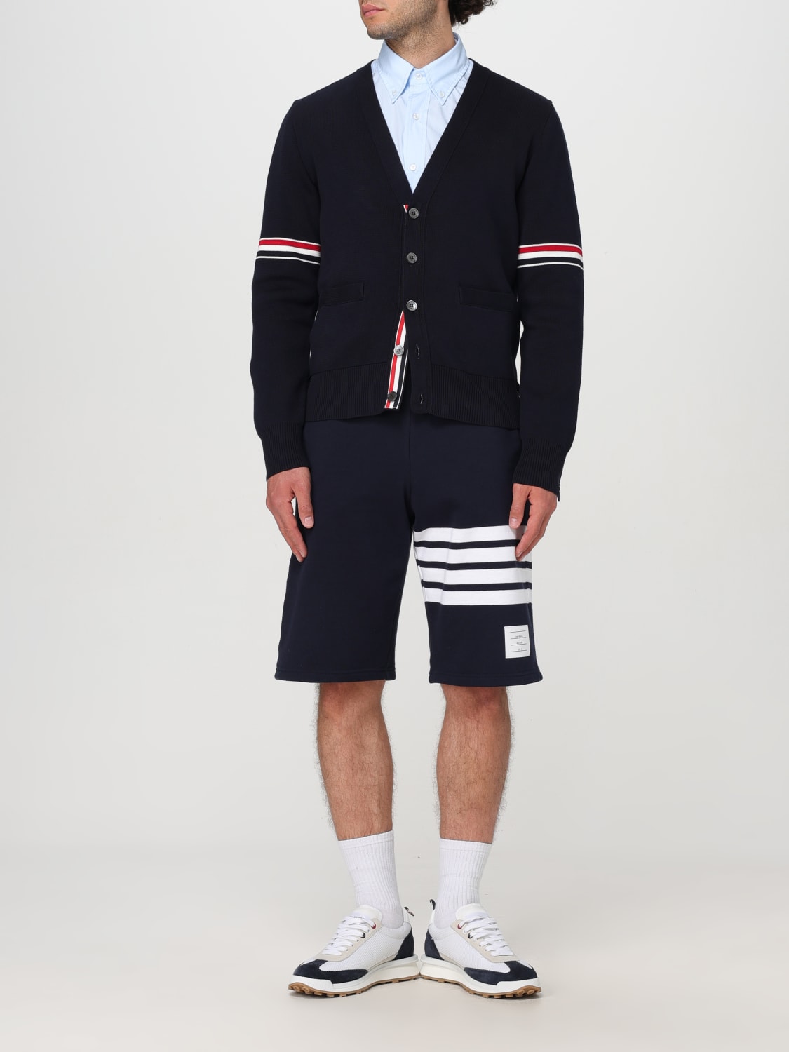 THOM BROWNE CARDIGAN: Sweater men Thom Browne, Blue - Img 2