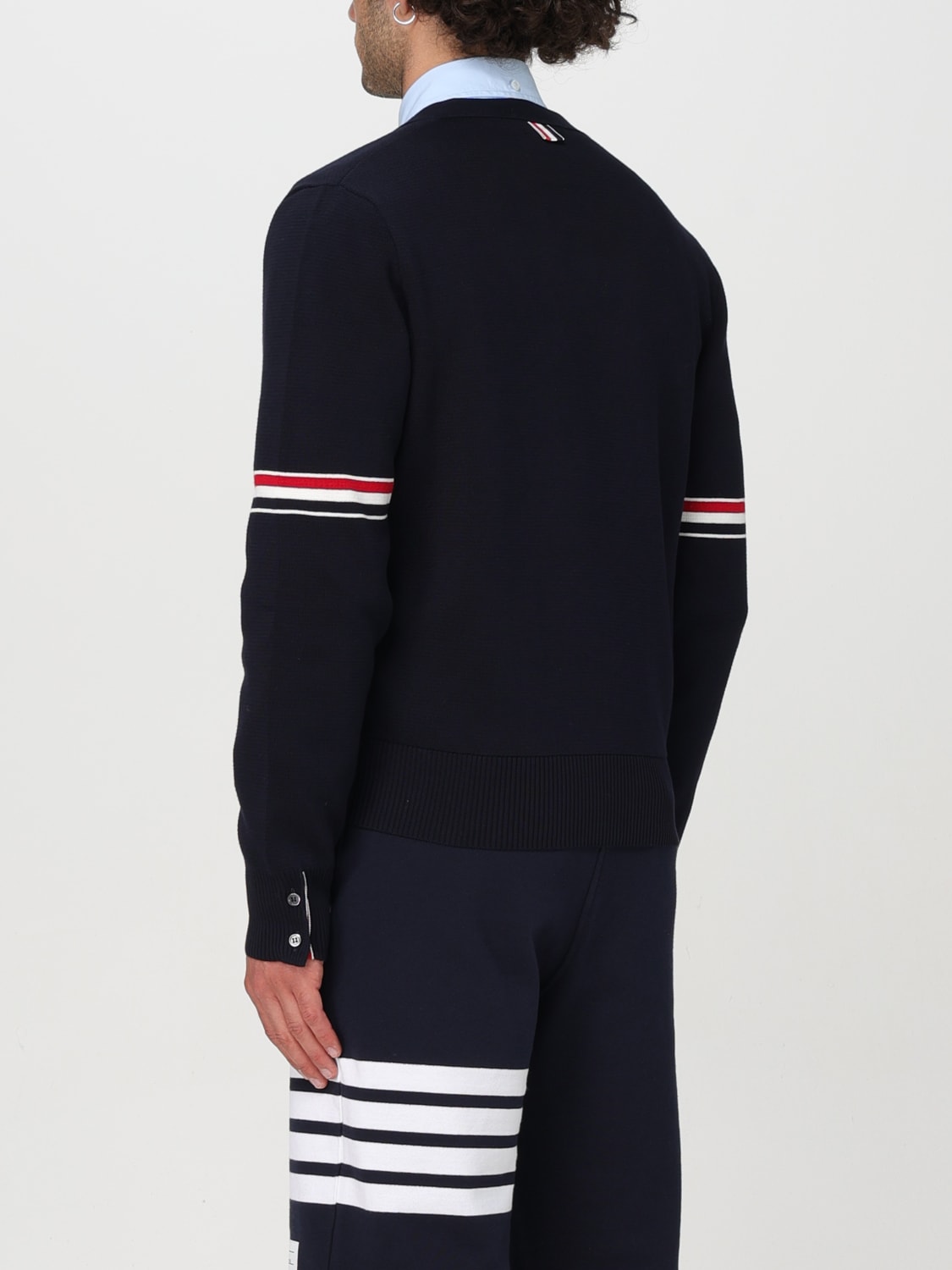 THOM BROWNE CARDIGAN: Sweater men Thom Browne, Blue - Img 3