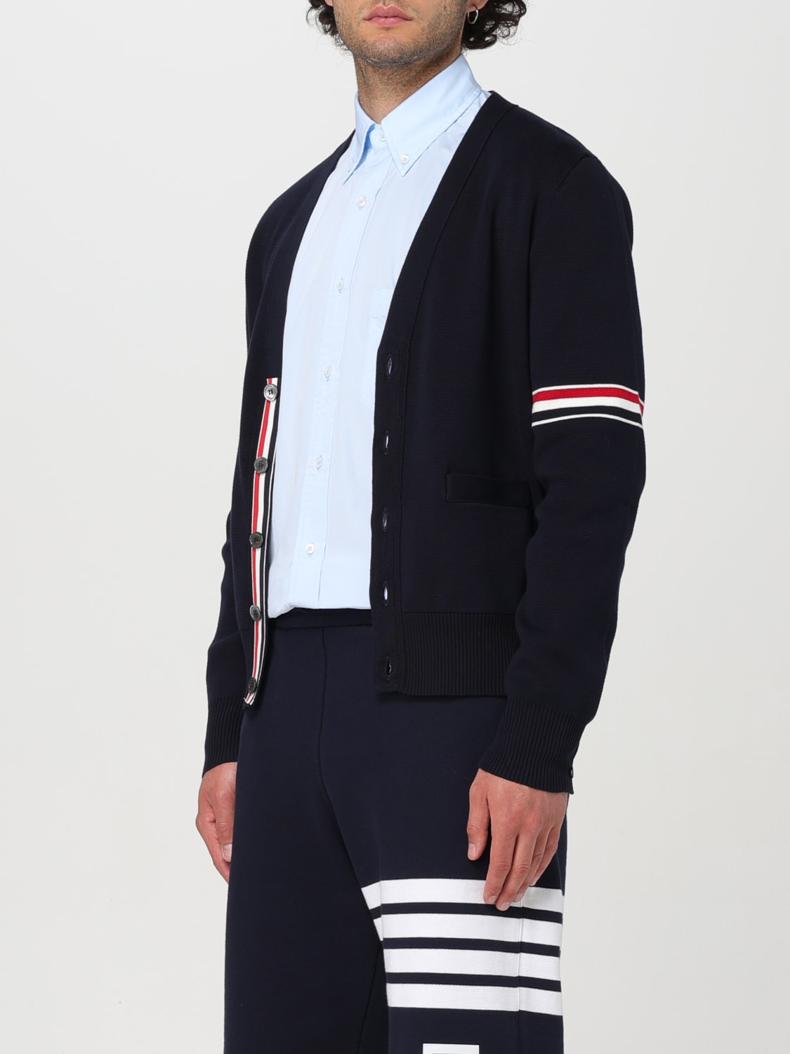 THOM BROWNE CARDIGAN: Sweater men Thom Browne, Blue - Img 4