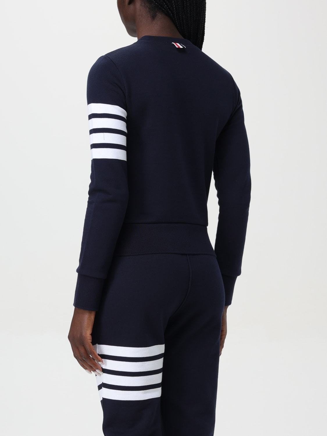 THOM BROWNE SWEATSHIRT: Sweatshirt woman Thom Browne, Blue - Img 3