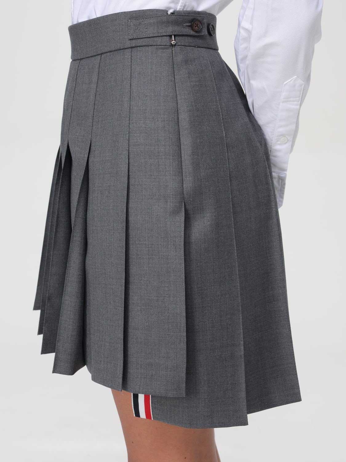 THOM BROWNE SKIRT: Skirt woman Thom Browne, Charcoal - Img 5