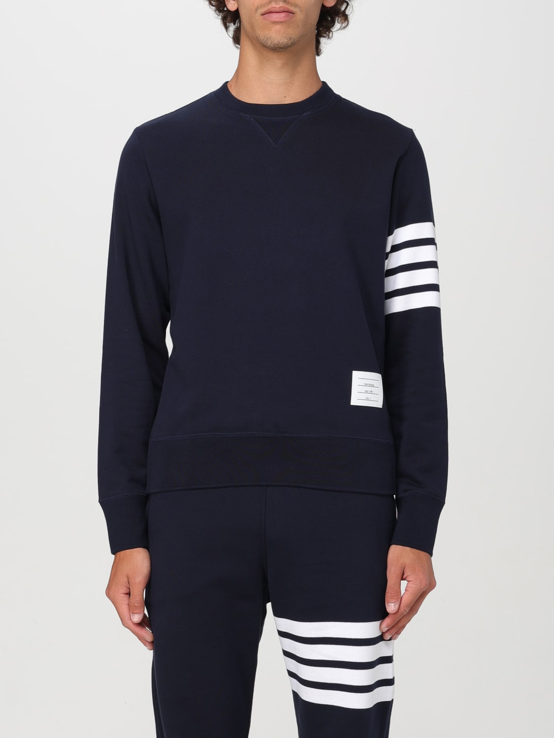 THOM BROWNE SWEATSHIRT: Sweatshirt men Thom Browne, Blue - Img 1