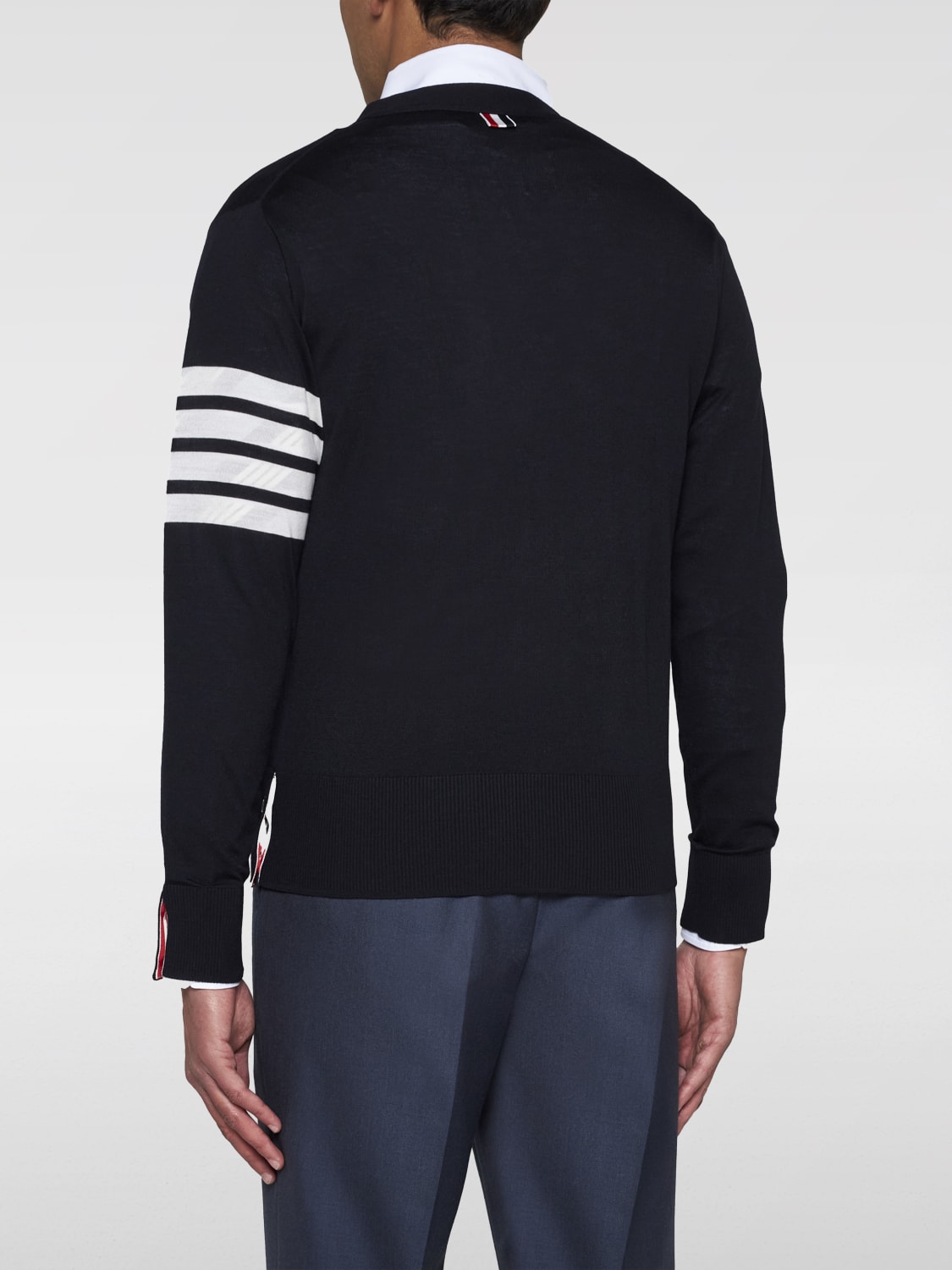 THOM BROWNE CARDIGAN: Sweater men Thom Browne, Blue - Img 2