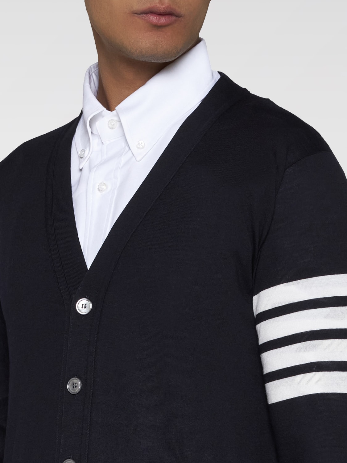 THOM BROWNE CARDIGAN: Sweater men Thom Browne, Blue - Img 3