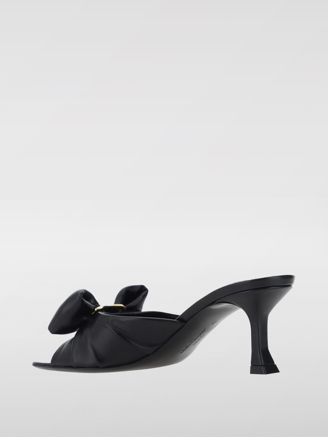 FERRAGAMO HEELED SANDAL: Shoes woman Ferragamo, Black - Img 3