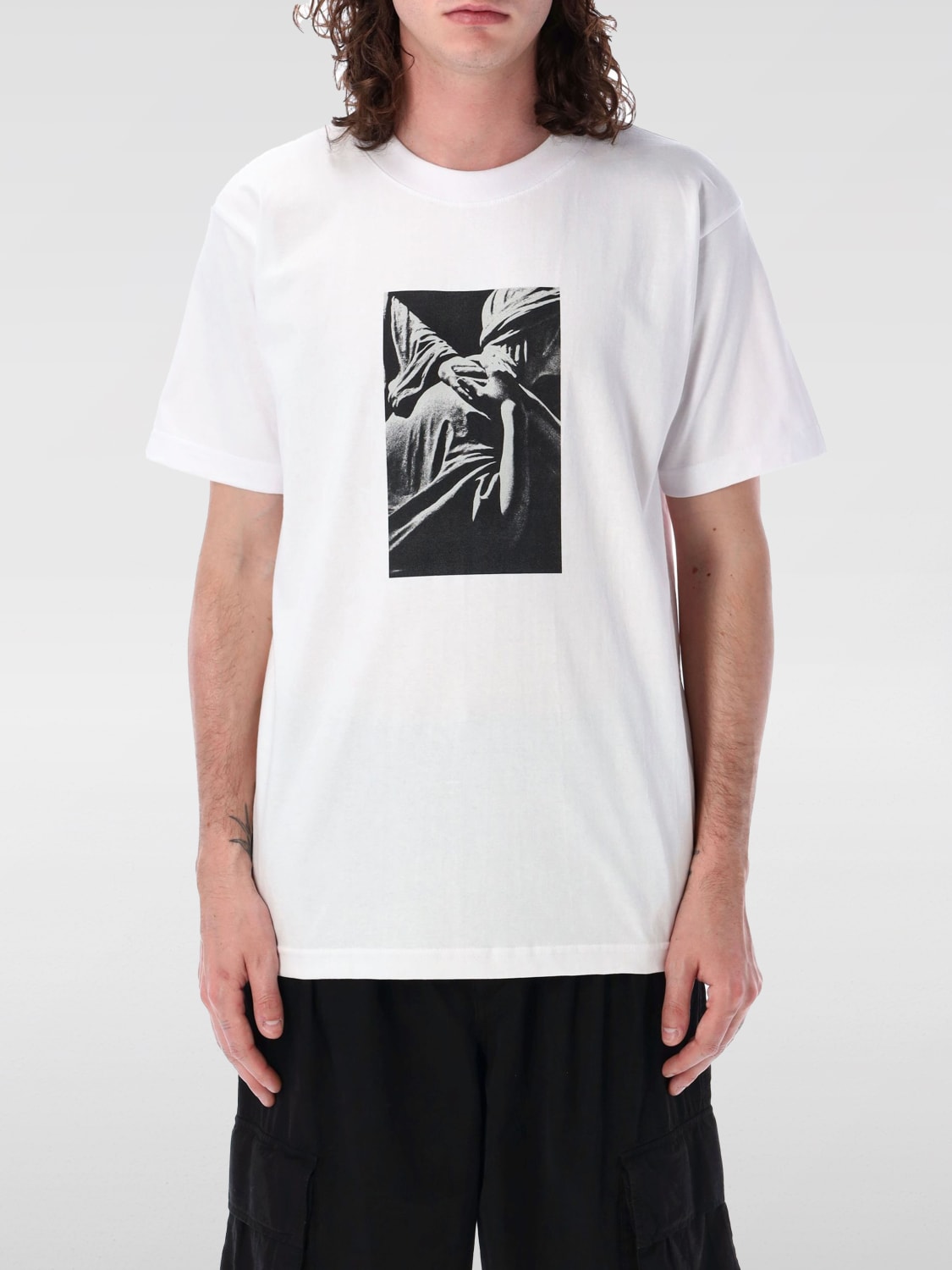 Giglio T-shirt Joy Division Pleasures in cotone con stampa grafica