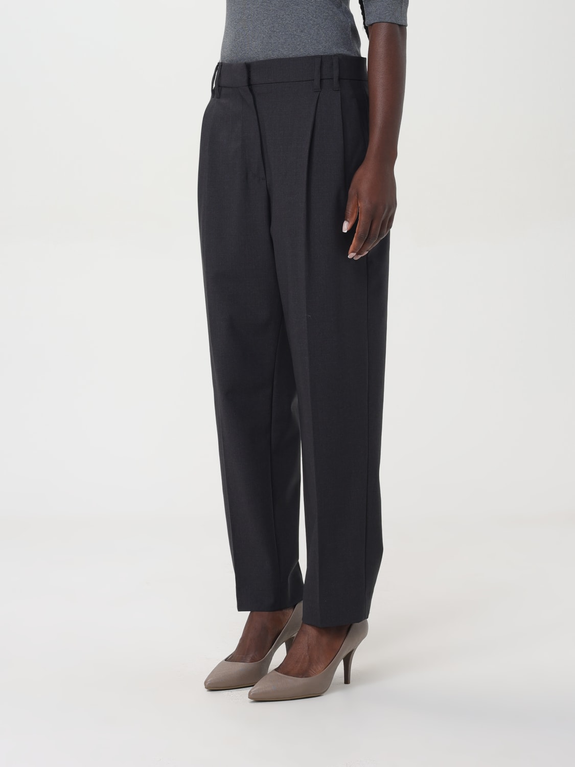 BRUNELLO CUCINELLI PANTS: Pants woman Brunello Cucinelli, Charcoal - Img 4